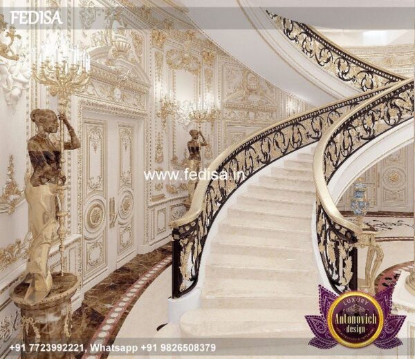 Classic Cabinet Under Stairs Design Chhat Railing Design Steel Railing Design Mirror