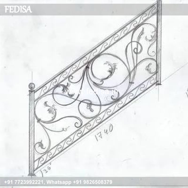 Classic Stair Partition Design Steel Railing Grill Design Room Design With Stairs