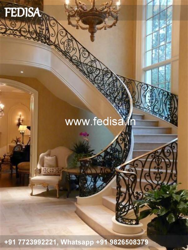 Luxury Modern Stair Railing Stair Guardrail Design Safety Door Ms Grill
