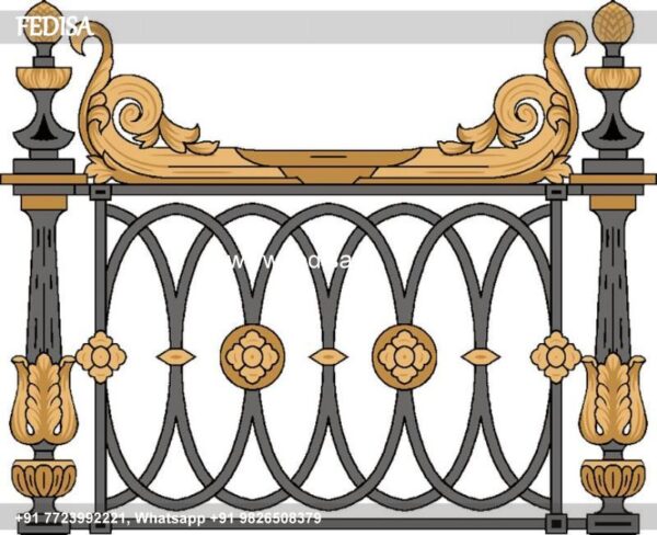Classic Contemporary Staircase Railing Parapet Design Show Grill Design