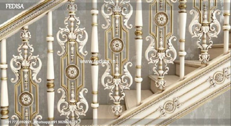 Luxury Small Stairs Design Balcony Iron Design Side Door Grill Design