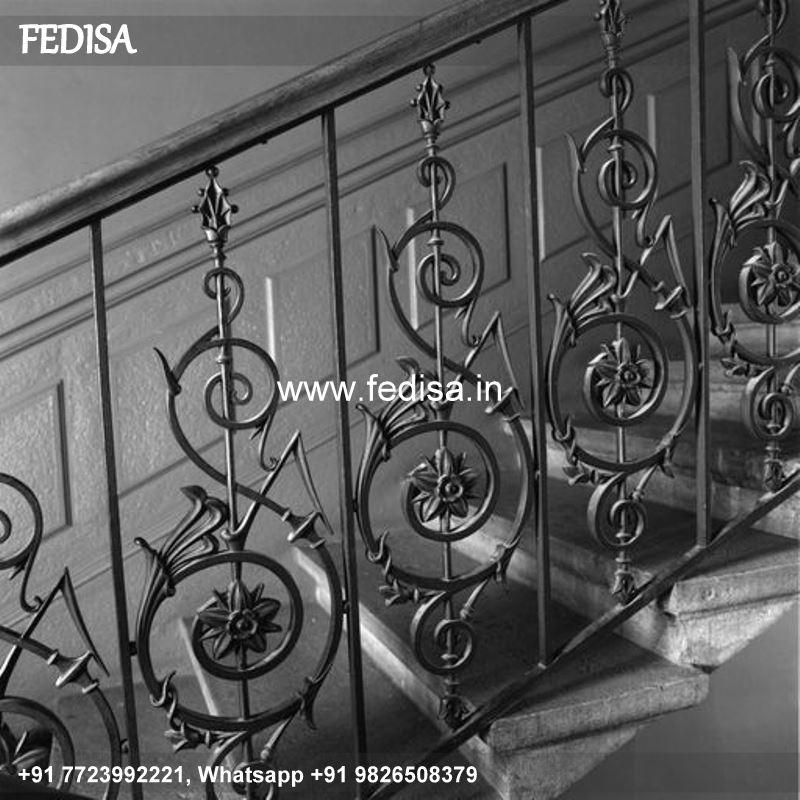 Classic Modern Steel Stair Railing Design Railing Design For Parapet Wall Spanish Grill Design
