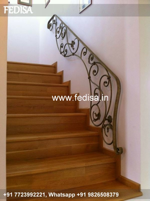 Luxury Steep Stairs Design Railing Design Home Square Steel Pipe Railing Design