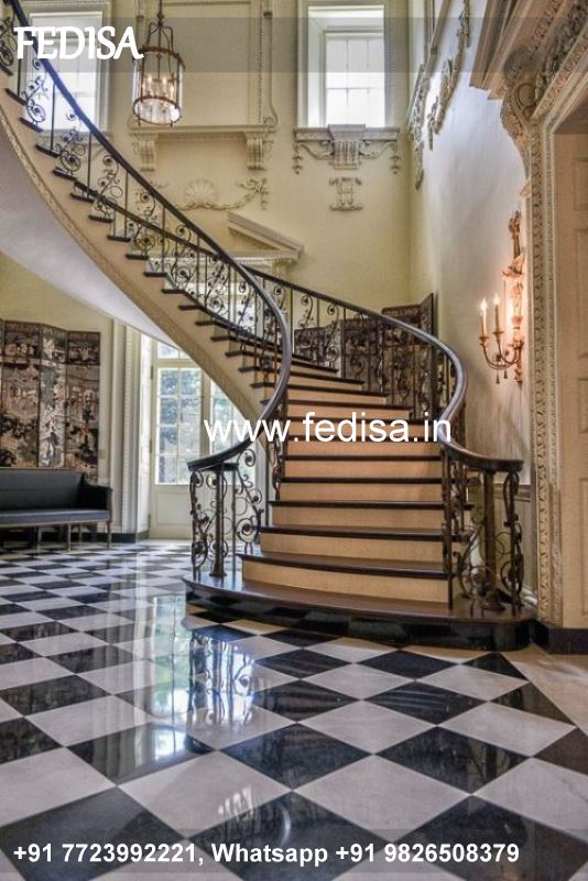 Luxury Modern Concrete Stairs Design Indoor Kanch Ki Railing Ki Design Ss Balcony Glass Design