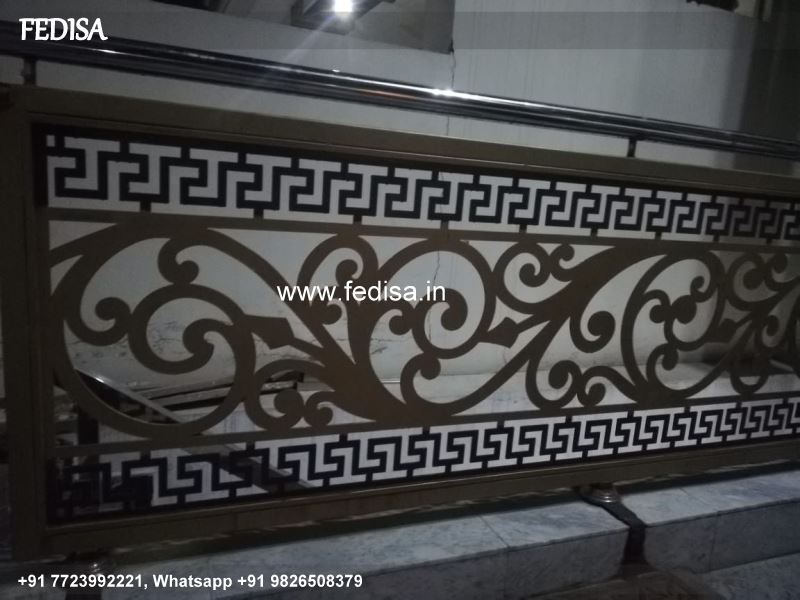 Classic Horizontal Modern Stair Railing Sidhi Grill Design Iron Ss Steel Design Railing