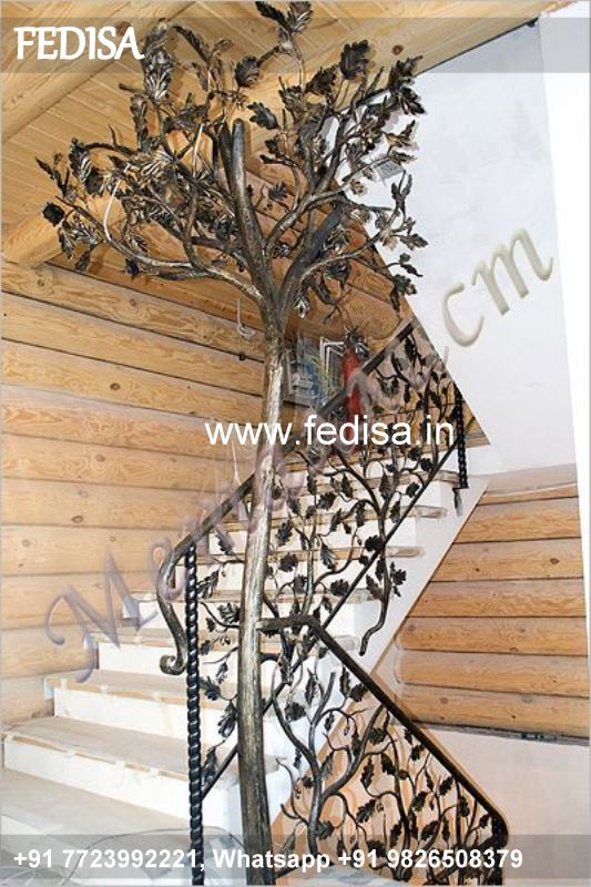 Classic Front Stairs Designs With Landings Cross Railing Design Stair Paneling Design