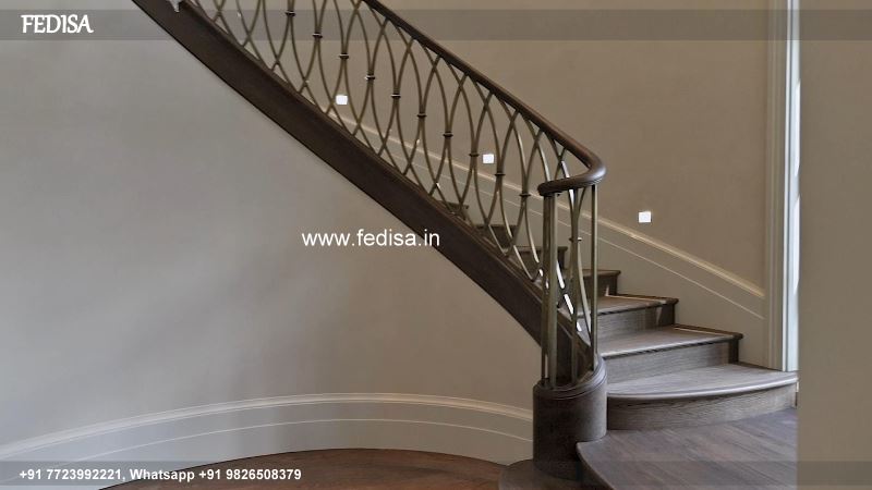 Classic Duplex Staircase For Small House Pipe Grill Design For Balcony Staircase Design Dog Legged