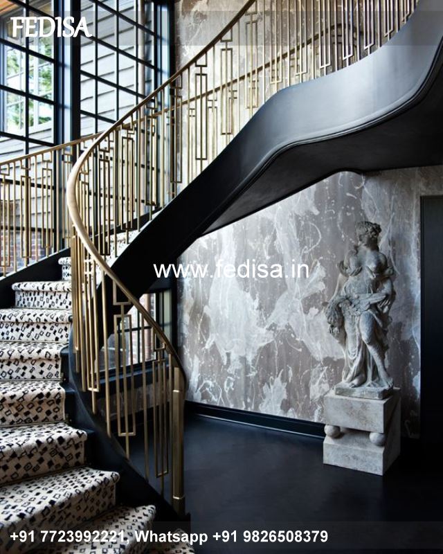 Luxury Circular Staircase Design Chhat Par Railing Design Staircase Design For Home Outside