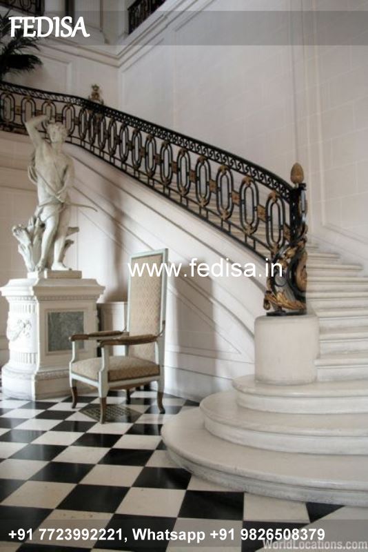 Luxury Iron Stairs Design For Roof Water Pipe Railing Staircase Design Low Cost
