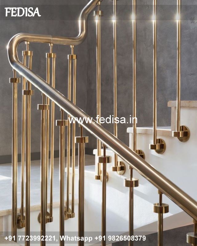 Classic Round Sidhi Design Railing Design For Ladder Staircase Wall Wood Design