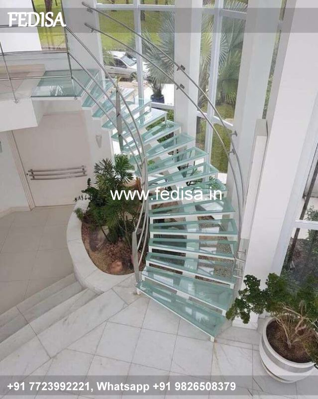 Luxury Staircase Handrail Design Glass Railing Design For Roof Steel Ki Khidki Ka Design