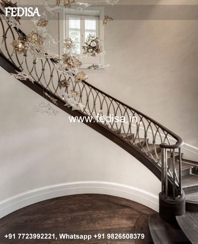 Classic Small Space Stairs Design Steel Railing For Sitout Steel Railing All Design