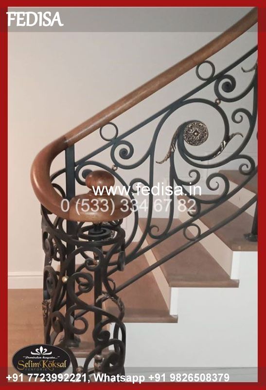 Luxury Stairs Cabinet Design Staircase Steel Handrail Design Steel Terrace Design