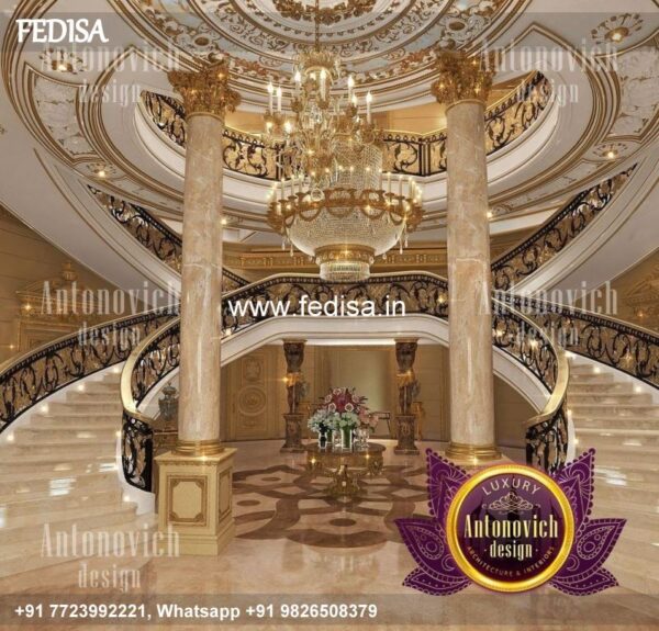 Luxury Outside Staircase Wall Design Balcony Railing Design Modern Style Stairs Design