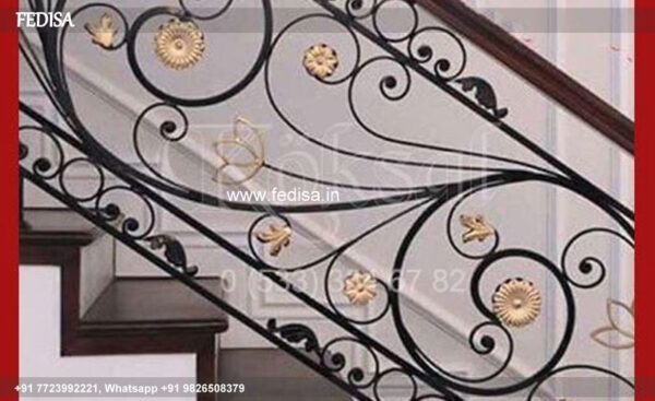 Classic Wall Stairs Design Chidiya Ki Railing Terrace Handrail Design