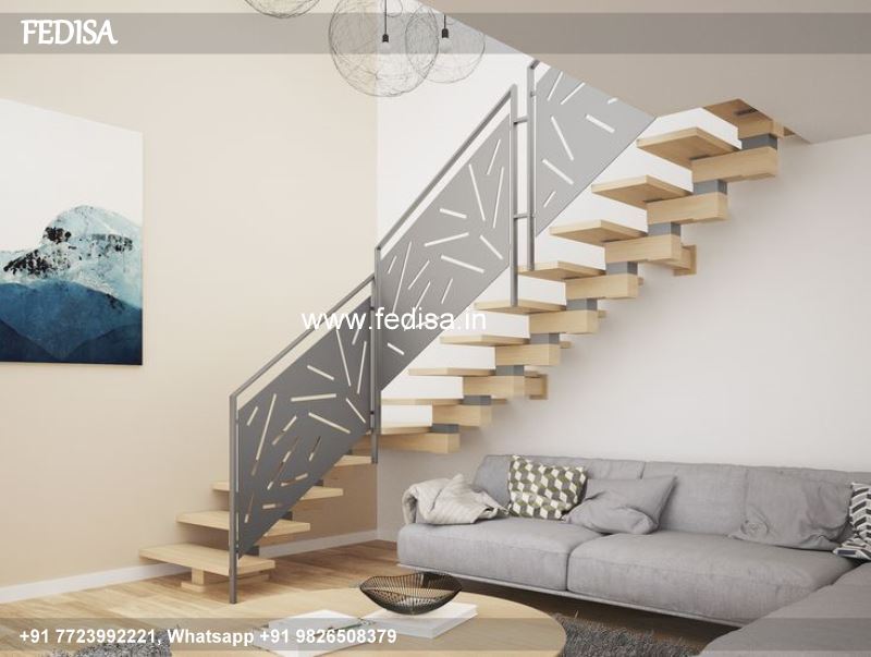 Classic Exterior Staircase Designs For Indian Homes Outdoor Staircase Handrail Design Wall Compound Railing Design