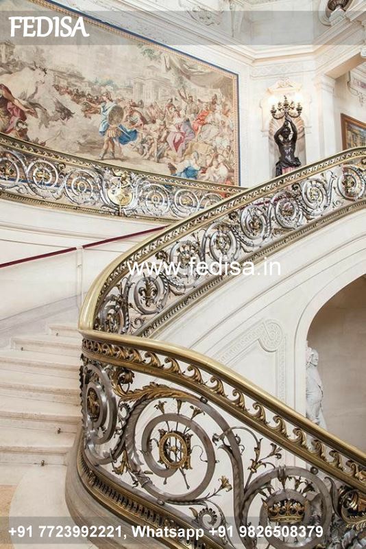 Classic Modern Interior Railing Stylish Stair Handrail Wall Design Staircase