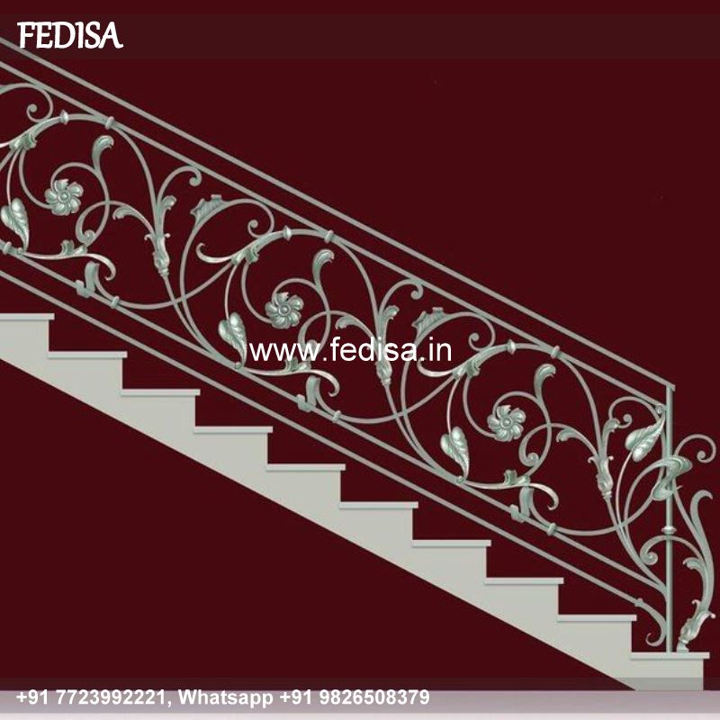 Classic Front Stairs Designs With Landings Stainless Steel Grill Design Window Grill Design With Price