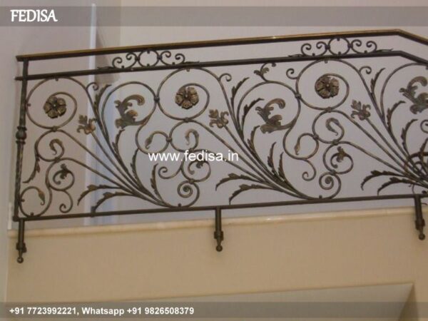 Luxury Ss Staircase Design Wooden Grill Design Window Grill Round Design