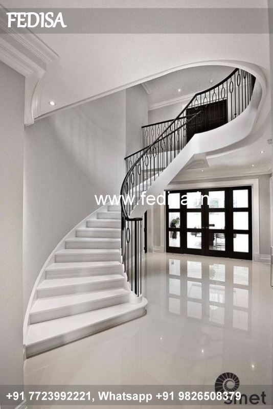 Classic Staircase Side Wall Design Loha Grill Design Window Grill Vertical Design
