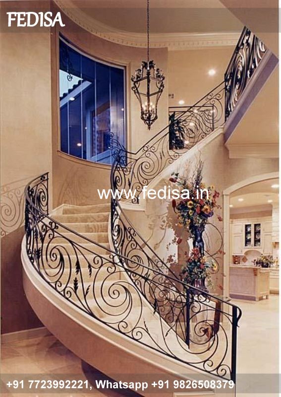 Classic Stairs Design In Lobby Terrace Design With Grills Window Grills Inside Design