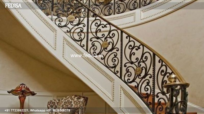 Luxury Round Stairs Design For Home Jangla Ka Design Window Stainless Steel Grill