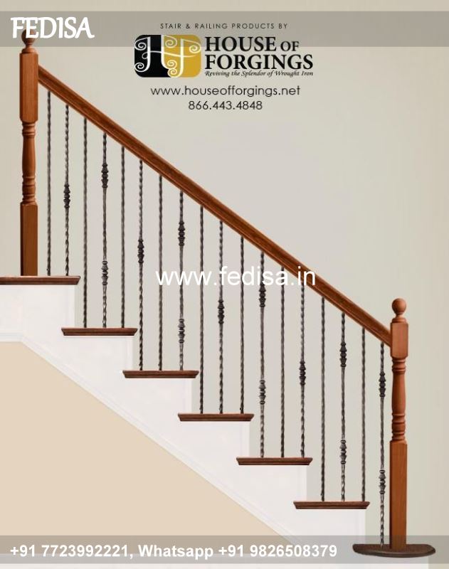 Luxury Iron Stairs Design For Home Safety Grill Design For Compound Wall Wooden Steel Pillar Design