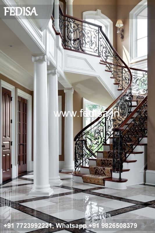 Luxury Space Saving Stair Designs Steel Jangla Design Wrought Iron Grills For Balcony