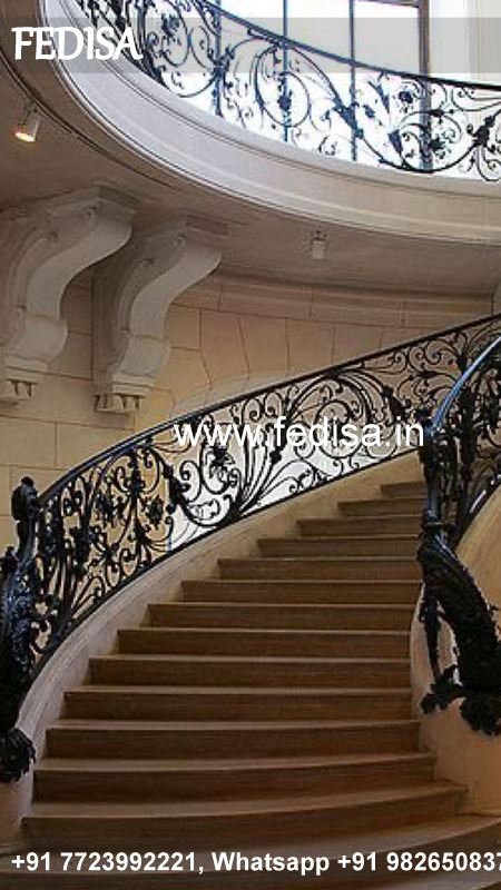 Luxury White Marble Stairs Design Balcony Grill Design For Home Balcony Closed Grill Design