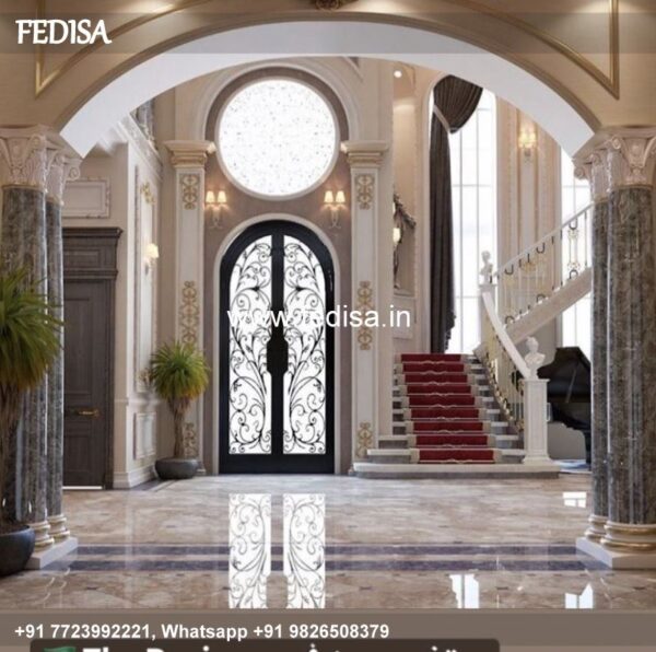 Classic Stairs Grill Design With Glass Building Grill Design Balcony Full Cover Grill Design