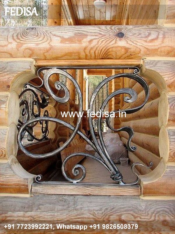 Classic Stair Grill Design In Wooden Main Door Safety Grill Design Chhat Railing Plaster Design