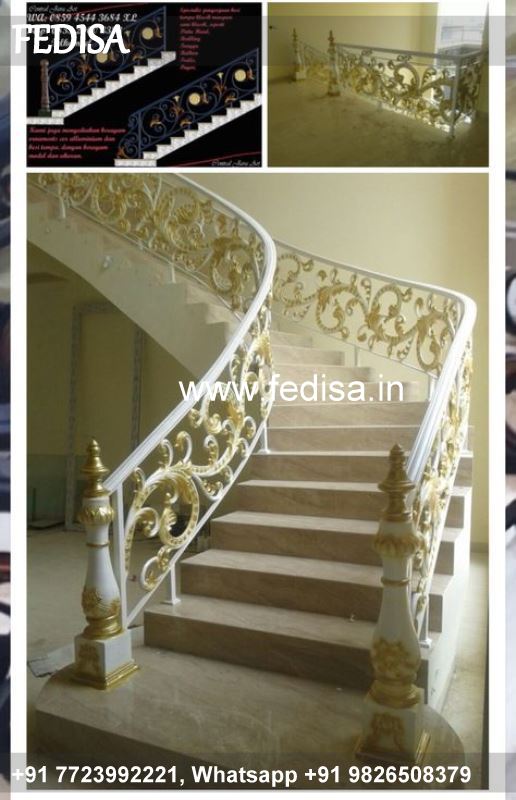 Classic Spiral Stairs For Small Spaces Iron Grill Color Closed Balcony Grill Design