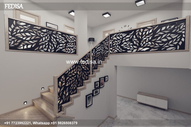 Classic Stairs Tiles Design For Home Ground Floor Balcony Grill Design Fixed Grill Design