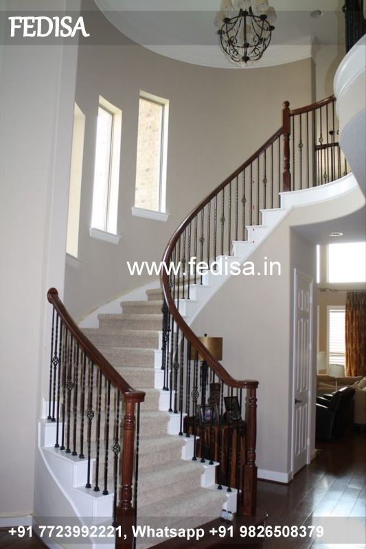 Classic Stairs Design In Lobby Window Khidki Ka Design Front House Grill Design