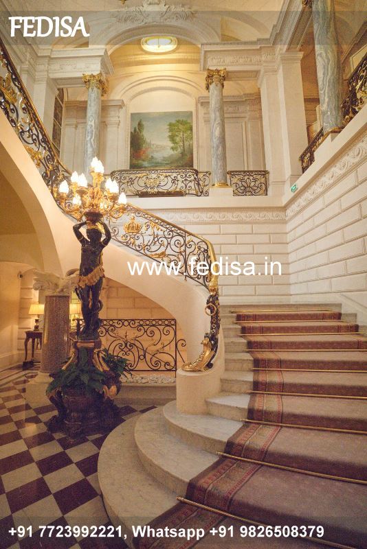 Luxury Stairs Skirting Design Grill Box Design Front Railing Design With Cement