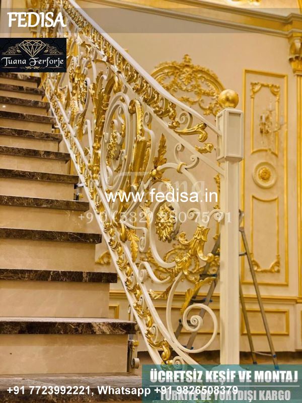 Classic Black And White Stairs Design Long Grill Design Grill Glass Design