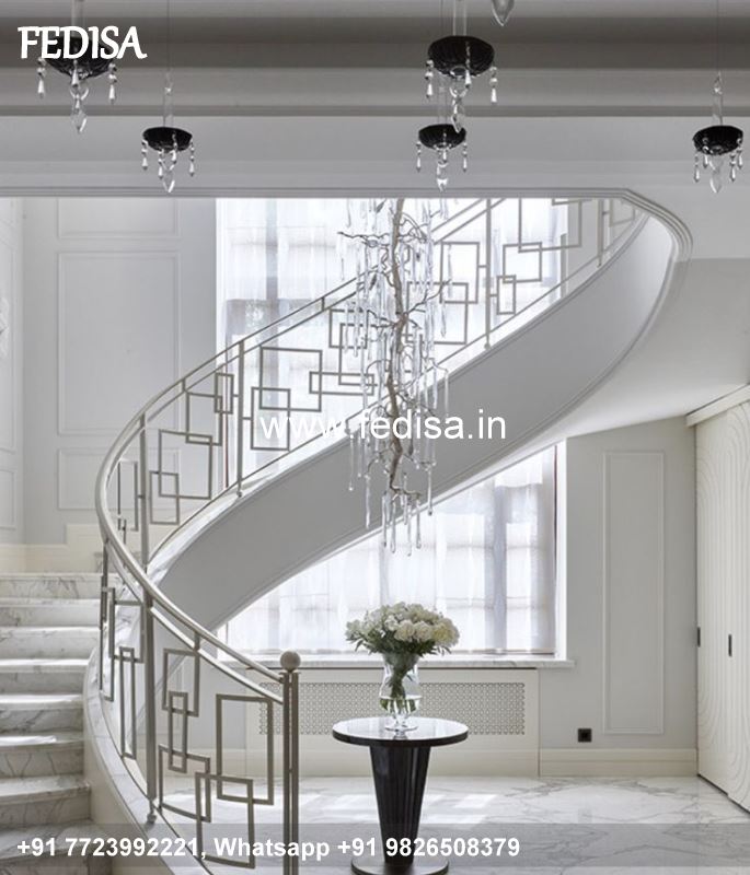 Classic Modern Steel Stair Railing Design Simple Grill Gate Grill Laser Cutting Design