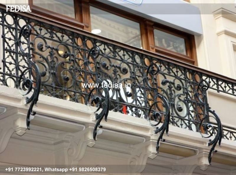 Luxury Modern Stairs Design Outdoor Ms Safety Grill Iron Grill Design For Balcony Railing