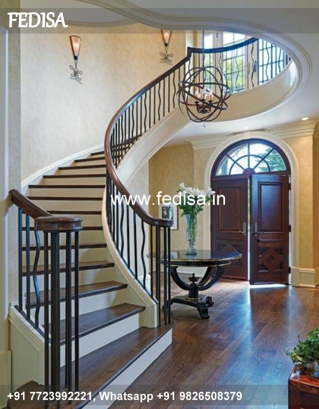 Classic House Entrance Stairs Design Aluminum Safety Grill Iron Grill Design For Stairs