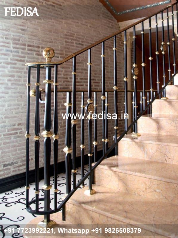 Luxury Staircase Design Inside Home House Window Jali Design Iron Ladder Design
