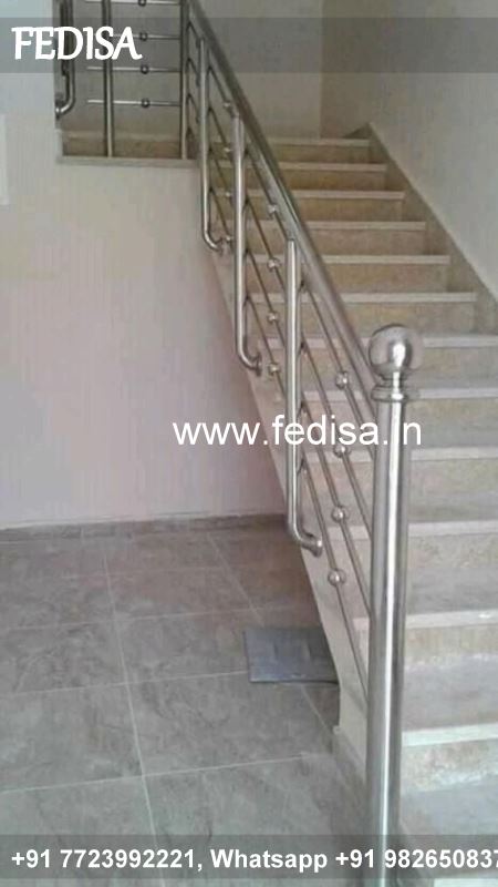 Classic Modern Glass Staircase Design Ss Jali Gate Design Lohe Ki Khidki Ki Design