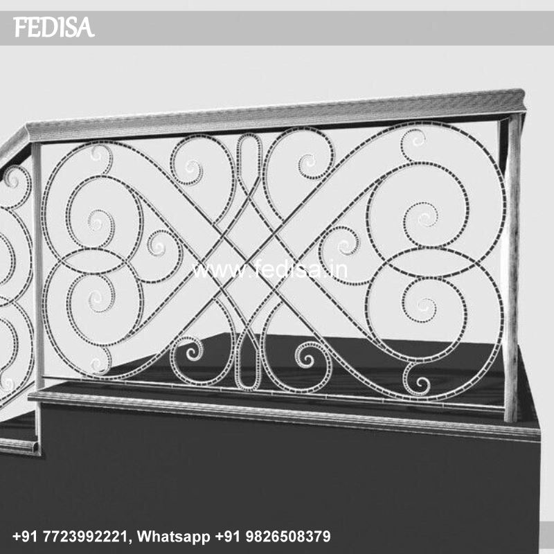 Classic Stairs Paint Design Balcony Full Cover Grill Design Main Gate Sidi Design