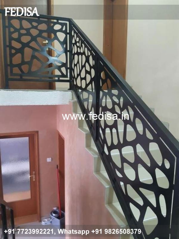 Classic Stainless Steel Stairs Design Side Wall Grill Design Mandir Gate Grill Design