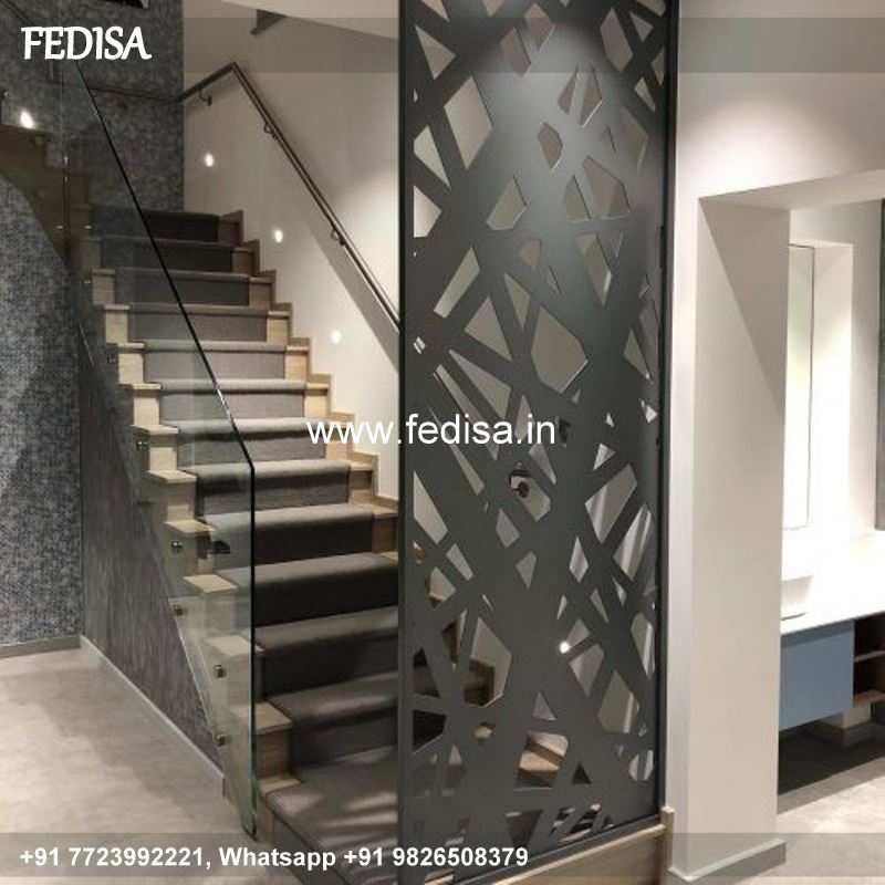 Classic Wood And Metal Staircase Design Home Outside Grill Design Mirror Stairs Design