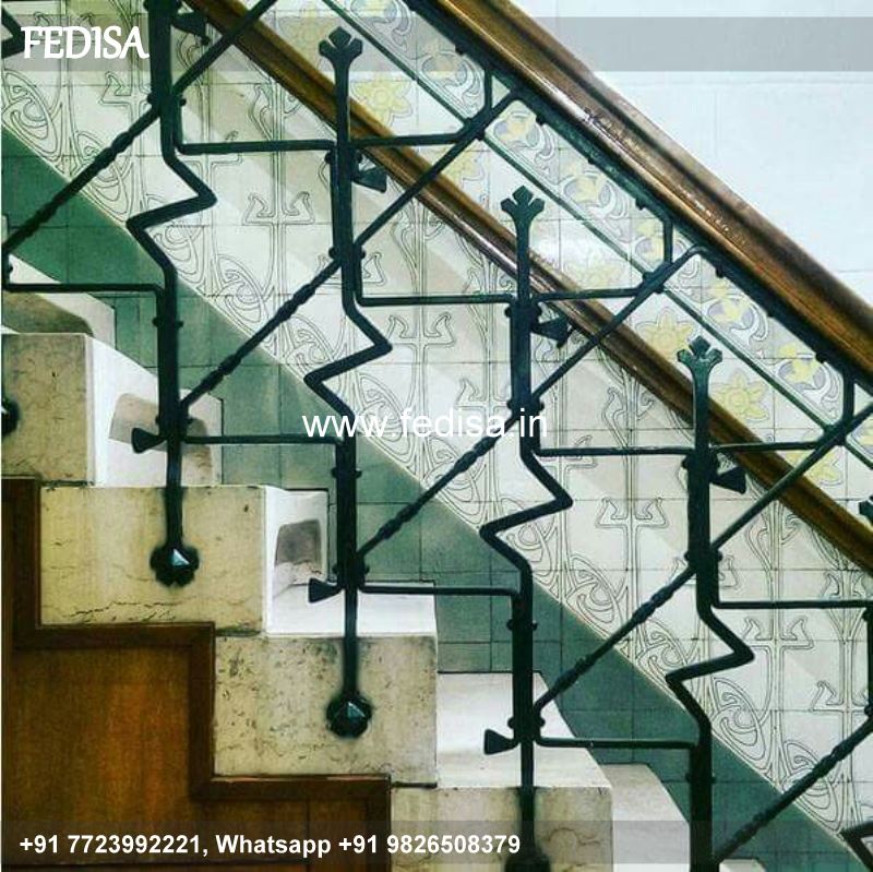 Luxury Stair Window Design Outside Front Portico Grill Design Modern Granite Staircase