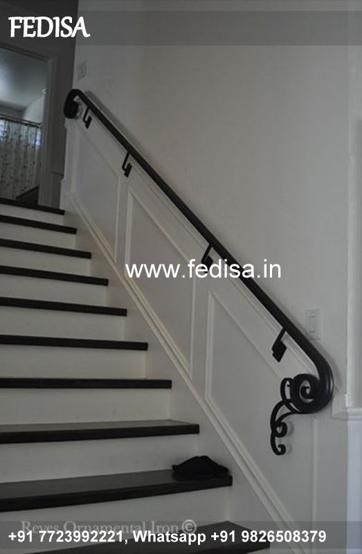 Luxury Iron Stairs Design For Indian Houses Teres Grill Design Ms Grill Work