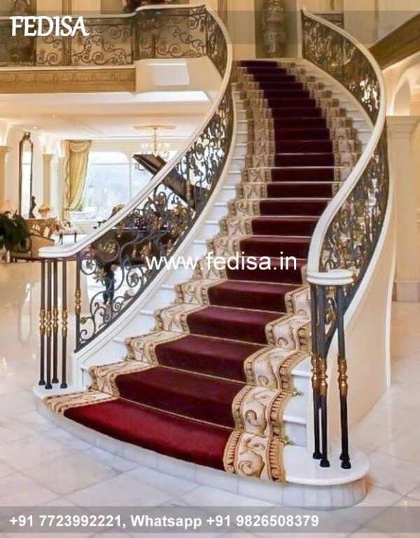 Luxury Staircase Wall Paint Design Aluminum Sliding Window Grill Design Parapet Railing Design