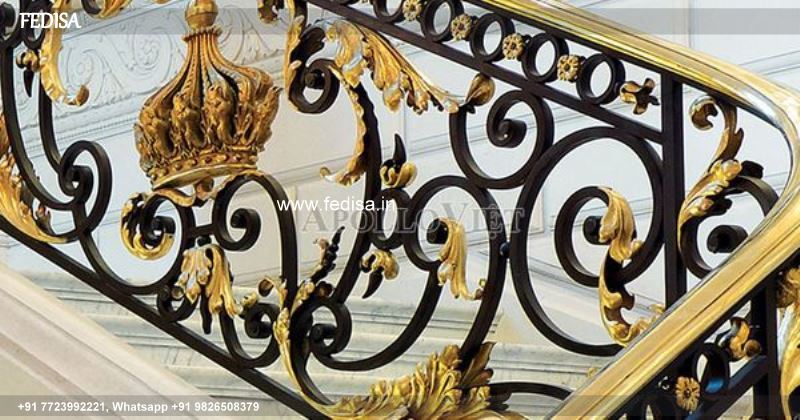 Luxury Staircase Outer Wall Design Jhalar Grill Design Plain Grill Design