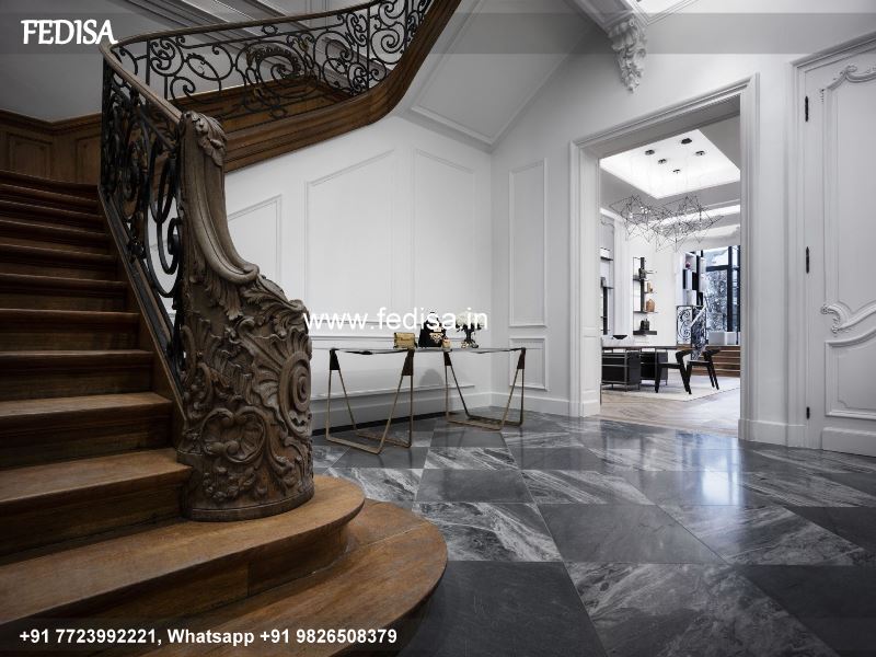 Luxury Villa Stairs Design Front Grill Design Iron Railing Design Roof