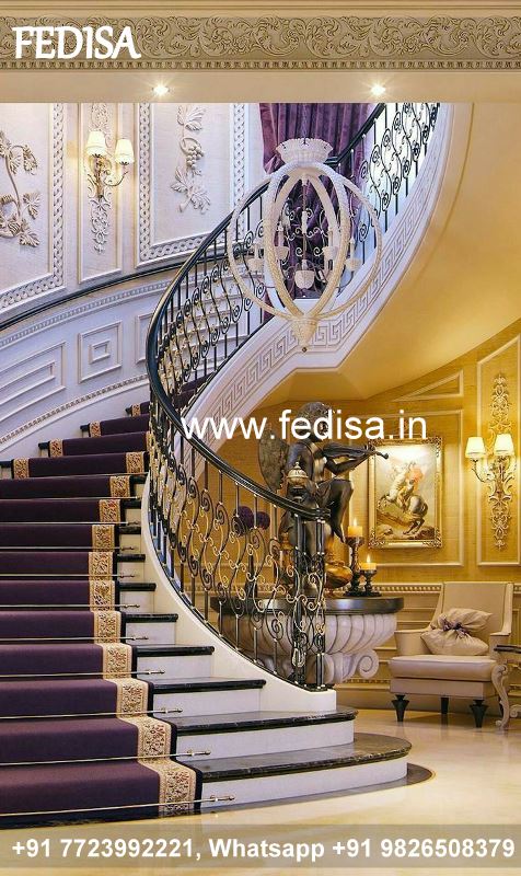 Classic Stairs Design For Indian House Outside Grill Design Loha Roof Brick Railing Design